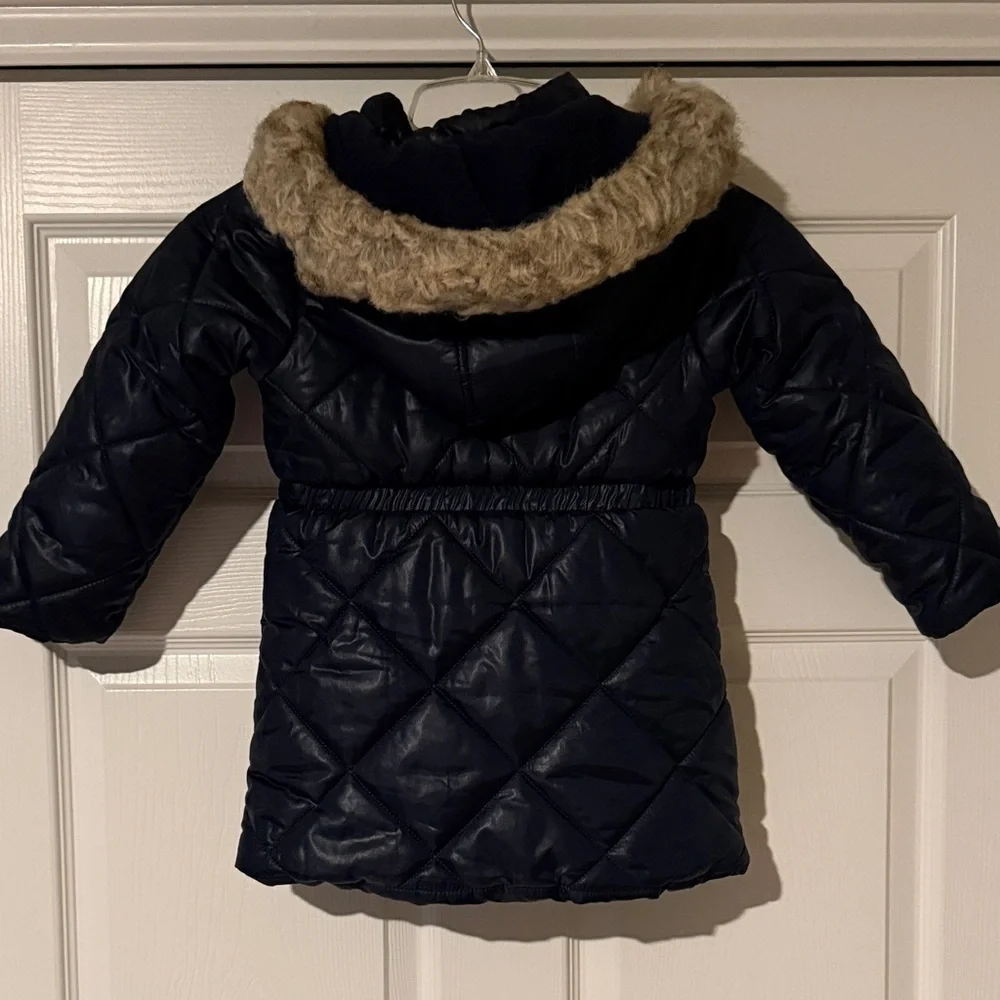 Tommy Hilfiger Girls Navy Puffer Jacket